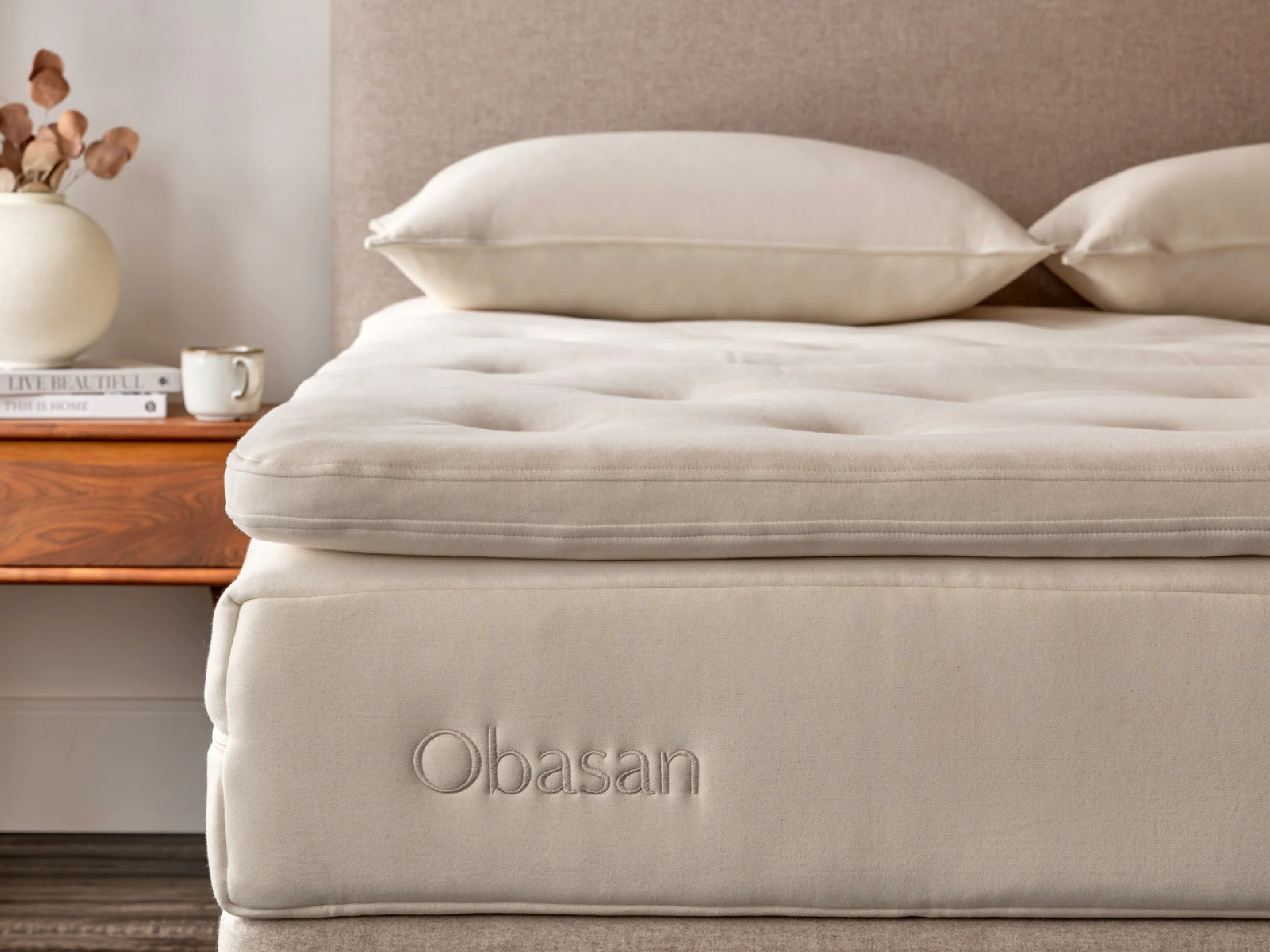 Deluxe Organic Wool and Latex Mattress Topper (2.5") - Image 3